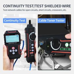 NOYAFA NF-8209S Network Cable Tester, Ethernet Cable Tester with PoE,NCV,Cable Length Test,Port Flashing,Multi-Function Trouble-Free Line Scan Mode,CAT5,CAT6 Line Tracer,LAN Network Cable Tracer Kits image 4