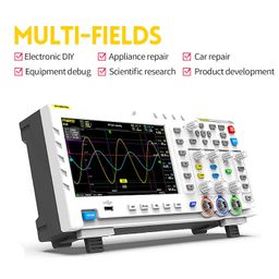 FNIRSI 1014D Digital Oscilloscope Dual Channel Input Signal Generator 100 MHz 1GSa/s Sampling Rate 7" TFT Display 240 KB Storage image 4