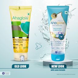 Ahaglow Advanced Face Wash Gel, Daily Gentle Cleansing Formula For Normal And Oily Skin, 100 G image 3