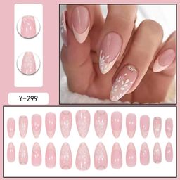 Buddy Jelly Trends Premium Designer 24pcs Stick-on Nails set, with Easy Glue Tab application, Nails are Reusable & Unbreakable (Y-299) image 4