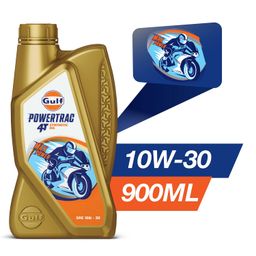 GULF POWERTRAC 4T SAE 10W-30 - Synthetic Engine Oil for Motorcyles [900 ML] - Pack of 1 image 3
