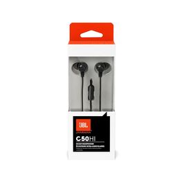 JBL C50HI, Wired in Ear Headphones with Mic, One Button Multi-Function Remote, Lightweight & Comfortable fit (Black) image 3