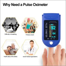 ORILEY OXMTR Fingertip Pulse Oximeter with OLED Display Blood Oxygen SpO2 Saturation Level, Heart Rate Monitor & Waveform Sensor for Home & Sports image 4