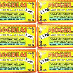 generic M3X6 Reputed Meetha Attar 3Gm X6=18Gm(Pack Of 6 Pcs)Mughlai Biryani Edible Food Grade Essence |For Biryani Polao Mutton Chicken Chops Qurma Khushka Stew Kababs Milkshakes Others Desserts image 1