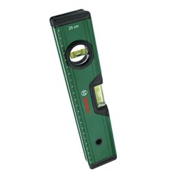 BOSCH Spirit Level 25cm | Compact & Practical for Small to Medium-Leveling Tasks | High-Precision Vials for Accurate Measurements | Durable Aluminum Construction for Lightweight Strength image 1