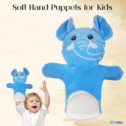 FunBlast Hand Puppets for Kids - Soft Puppets, Story Telling Puppet Toy, Plush Animals Puppet, Fun Play Learning Toys - Multicolor (Elephant) image 5