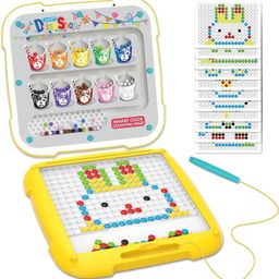 BLiSS HUES Magnetic Color and Number Maze Board Puzzle Counting, Matching and Fine Motor Skills Activity Toy for Toddlers (2 in 1 Yellow) image 1