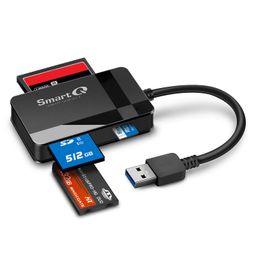 SmartQ C368 USB 3.0 Multi-Card Reader, Plug N Play, Apple and Windows Compatible, Powered by USB, Supports CF/SD/SDHC/SCXC/MMC/MMC Micro, etc. image 1