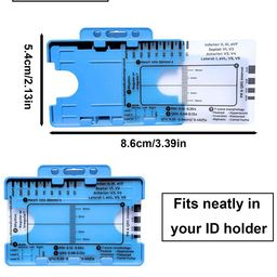 inocean ECG 7 Step Ruler with Blue Storage Case - Portable Transparent Heart Rate Measuring Tool for Healthcare, Lab & Life Science, ECG/EKG Monitoring Systems, Professional Medical Equipment image 2
