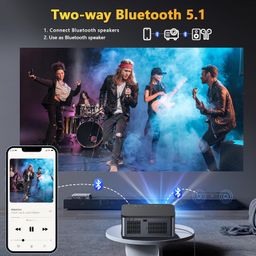 XElectron iProjector 2 Plus Auto Focus Auto Keystone Smart Projector | Native 1080P Full HD 4K Resolution, HDMI ARC, Android 9, BT 5.1, WiFi, Dust Proof | 20000 Lumens | Projector for Home image 2