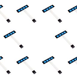 (10 pc) FlyRobo 4 Keys 1x4 Matrix Membrane Switch Keypad image 1