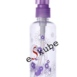 eS³kube 100ml Empty Printed bottle for Sanitizer/Lotion/Cream/Soap Dispenser (Multi Purpose) with Pump Action and Safety Lock - (Set of 3 pc) - Color & Design may vary image 2