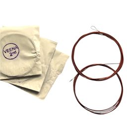 generic Copper strings for Saraswati veena, Complete 7-Piece Copper String Set for Veena � Ideal Replacement Strings for Beginners & Professionals, anti corrosion anti rust image 3