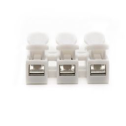 dharvim DHARVIM® Electric Wire Connector Spring Wire Connectors Cables Connector Quick Electrical Cable Clamp Terminal Block LED Strip Light Wire Connecting (CH3) 3 way 30 image 2