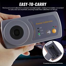 Sound Meter Decibel Level Calibrator Calibration 114dB / 94dB / 104dB Calibration Level for Sound Level Meters image 4