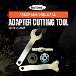 Inditrust M10 Arbor Mandrel Drill Adapter Cutting Tool set for Angle Grinder Drill 8mm Shank image 3