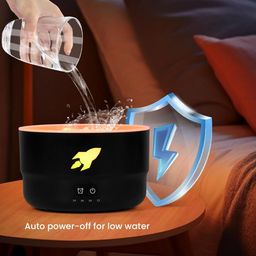 Fennec Mart Cannon Blast Aroma Humidifier Diffuser Ultrasonic Barbette Diffuser for Home & Office (Blue) image 3