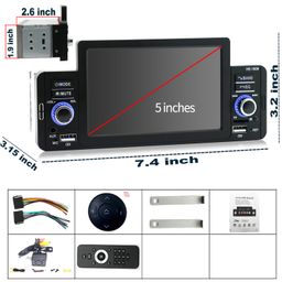ssxie car Radio Stereo 5inch Signal din Upgrade,Support Wireless Carplay and Wired Android Auto,Wirelss Steering Wheel Control,Bluetooth,FM Radio Video and Audio Player image 5
