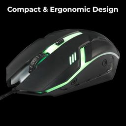 ZEBRONICS Trion USB Gaming Keyboard & Mouse Gaming Combo, 104 Keys Backlit, Translucent Material, Multi Color LED, Multi DPI Modes, High Precision Key image 3