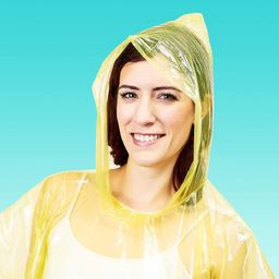 dialust Unisex Disposable Rain Card for Emergency Use | Waterproof with Smallest Pocket Size | Easy to Carry & Reusable 2-3 Times | Thin Plastic Multi Color Free Size (10 pc) image 4