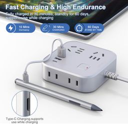 arsandyn 2023 New Stylus Pen for Microsoft Surface, 4096 Pressure Level, USB-C Charging, Erasing Function, Magnetic Attraction, for Microsoft Surface Pro 9/8/7/6/5/4/3/X, Surface Go/Book/Studio, 3 *Pen Tips image 2