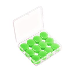 james international Soft Reusable Moldable Silicone Noise Cancelling Earplugs, Sound Blocking,Earplugs with Case for Swimming, Concert 6 Pair (Dark Green) image 1