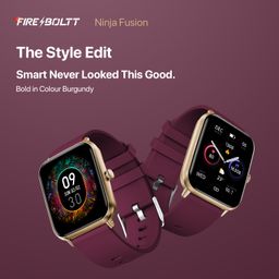 Fire-Boltt Ninja Call Pro Plus Fusion Smart Watch 1.83 inch with Bluetooth Calling, AI Voice Assistance, 100 Sports Modes IP67 Rating, 240 * 280 Pixel High Resolution (Wine) image 2