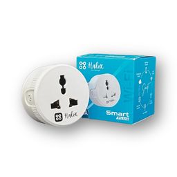 halox stay connected HALOX 10A Wi-Fi Smart Plug Socket Suitable For Small Appliances like TVs, Air Purifiers, Mobile & Laptop Chargers Compatible with Alexa, Works with Halox Smart App image 1
