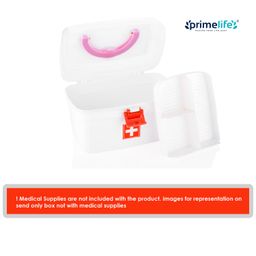 Primelife Plastic Rectangular Medicine Box, Medical Box, First aid Box, Multi Purpose Box, Multi Utility Storage with Handle image 2