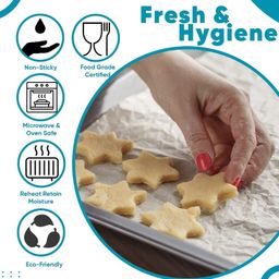 rush note books Rush Premium 50 Mtr Nutri Wrap Food Wrapping Paper Roll with Sealing Sticker, Non-Sticky Butter Paper Roll for Roti Use as Parchment Paper for baking cake, Kitchen Roll Paper or roti clothes wrap image 4