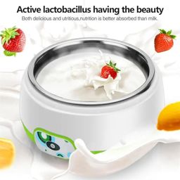 DARDRIS Yogurt Maker Machine With Stainless Steel Inner Container With Temperature Control 1 Liter Automatic Yogurt Maker, dahi maker, curd maker healthy quality curd maker(multicolor) image 5