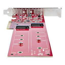 startech StarTech.com Dual M.2 PCIe SSD Adapter Card, PCIe x8 / x16 to Dual NVMe or AHCI M.2 SSDs, PCI Express 4.0, 7.8GBps/Drive, Bifurcation Required - Windows/Linux Compatible (DUAL-M2-PCIE-CARD-B) image 4