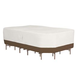 amazon basics AmazonBasics Rectangular/Oval Table and Chair Set Patio Cover - X-Large image 1