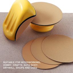 Mouse Hook Backing Plate, 16Pcs Mouse Hook Support Plate Sand Pad, Self-Adhesive Sponge Hand Sanding Blocks, Mechanical Components image 3