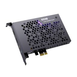 ouna 324B Live Gamer Raw PCIe 4K Video Game Capture Card, PCI-E Connector, PCI Express Interface, Black, Windows OS image 1