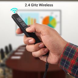 ZEBRONICS PP100, 2.4GHz Wireless LASER Pointer, Power Point Slide Changer, Page Flip Buttons, RED LASER, 10m Wireless Range + 100m LASER Range, Multi - OS | Software Compatible image 5