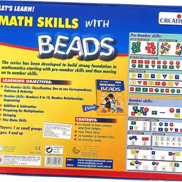Creative's Let's Learn Maths Skills with Beads | Math Education Game | Baeds & Less Game for 4 & Up Years Kids image 3
