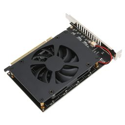 yeck PCIE M.2 Adapter Powerful 4x32Gbps NVME Card with Cooling Fan for for Computer image 1