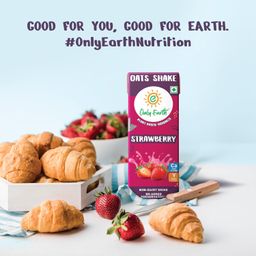 Only Earth Oats Shake | Strawberry | Plant-based | Lactose-free | No Added Preservatives| Cholesterol-free | Guilt-free | With Calcium, Vitamin D, B1, B2 & B12 | 200 ml (Pack 3) image 4