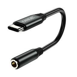 Kanget [Apple MFi Certified] USB C to 3.5mm Headphone Jack, Hi-Res DAC Type C to Audio Adapter Cable Compatible with Pixel 2/2XL/3/3XL, OnePIus 7/8/9 Pro, Samsung S21/S20(Black) image 1