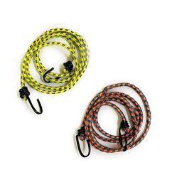 HAZEL Nylon High Strength Elastic Rope with Both Side Hooks for Tying Luggage | Set of 2 (1.5 metre and 3 metre) image 1