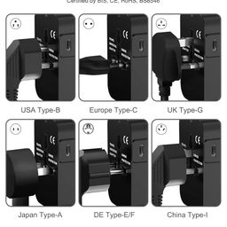 Wayona 38W Universal Travel Adapter with Type C & USB A International Travel Adapter, Portable Plug Socket, USB A QC 3.0 18W,Type C PD 20W, 3A Max Fast Charging Worldwide Travel Adapter image 2