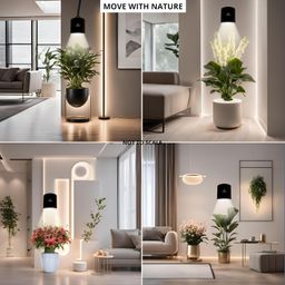 basics - we know your needs! Basics Smart Plant Light (Wi-fi + Bluetooth) 20W, Automatic Scheduling, Wake Up & Sleep Mode, Intensity Control, Grow Indoor Plants Lights (Cool White, Only Light) image 5