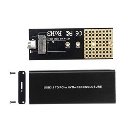 other NVMe Enclosure PCIe M.2 2280 SSD Box, Type-C USB 3.1 NVME Solid State Hard Disk Case, HDD Enclosure 10 Gbps Gen 2 USB 3.1 to M.2 Adapter with Case and USB C Cable M.2 PCIe SSD to Type C Enclosure image 4