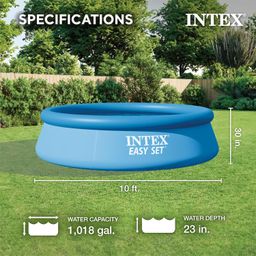 Intex 28120 Easy Set Swimming Pool, Blue image 2