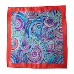 riyasat Abstract Design Multi Color Men's Wedding Party Pocket Square .(PS_0023) image 1