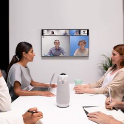 owl labs Meeting Owl 3 360-Degree, 1080p HD Smart Video Conference Camera, Microphone, and Speaker (Automatic Speaker Focus, Smart Zooming, and Noise Equalizing) 1 Year Warranty image 4