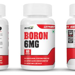 Nutrija Boron 6MG as Boron Citrate/Aspartate/Glycine Complex in each Serving - 60 Capsules image 4