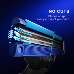 Gillette Mach 3 Turbo Shaving Razor for Men | Most Comfortable shave | Flexiball & Dynamic Pivot for Safe shave | Anti-Friction Blades & Lubricating Strip for smooth shave and sensitive skin image 5