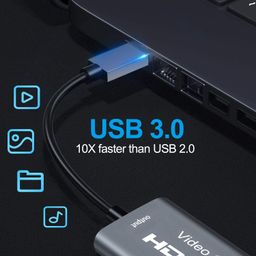 Microware Video Capture Cards, 4K HDMI to USB 3.0 Video Capture Device, 60fps Broadcast Live and Record Video Audio Gaming, Streaming, Teaching, Video (HDMI to USB 3.0 Video Capture) image 3